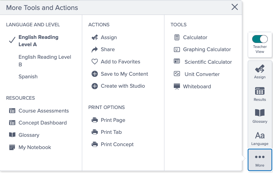 Science Techbook Toolbar Discovery Education Help Center