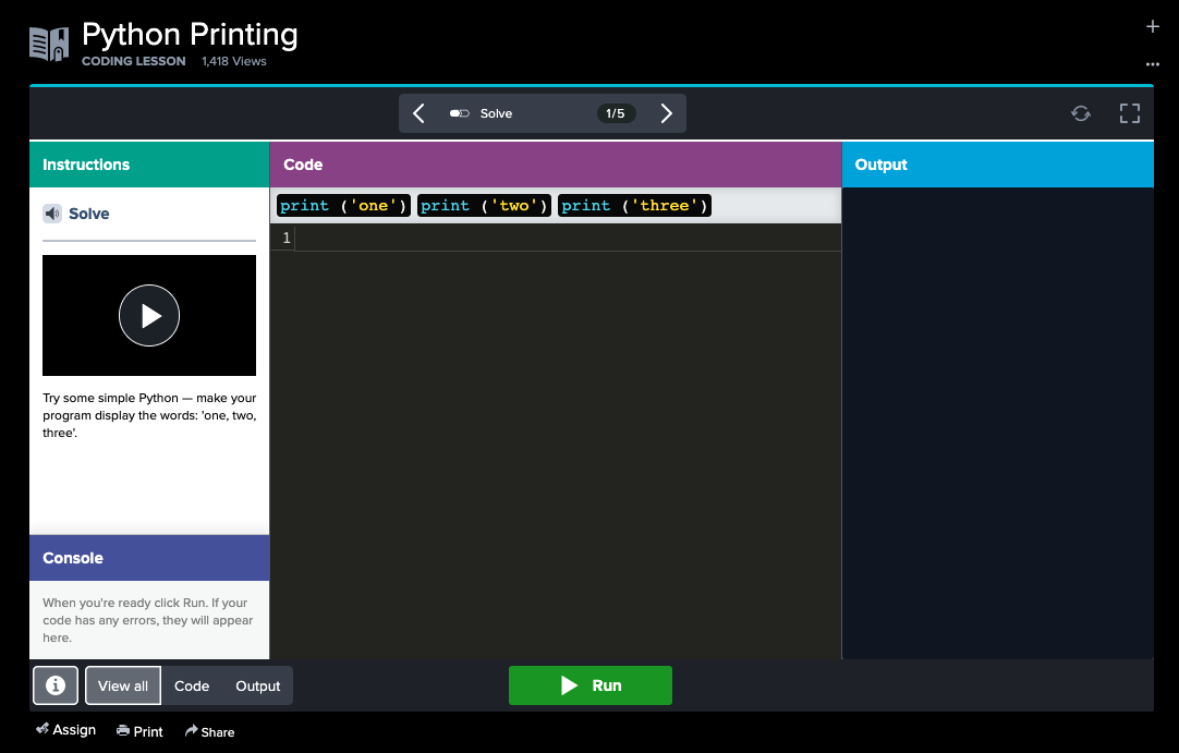 Python Coding – Discovery Education Help Center