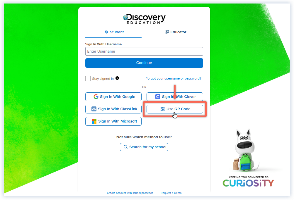 DE_DE Multi method sign in page_Select Use QR Code.png