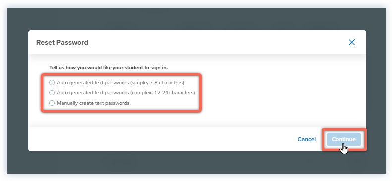 DE_Classroom Manager_Password Reset Window_Single Student_Select Method.png