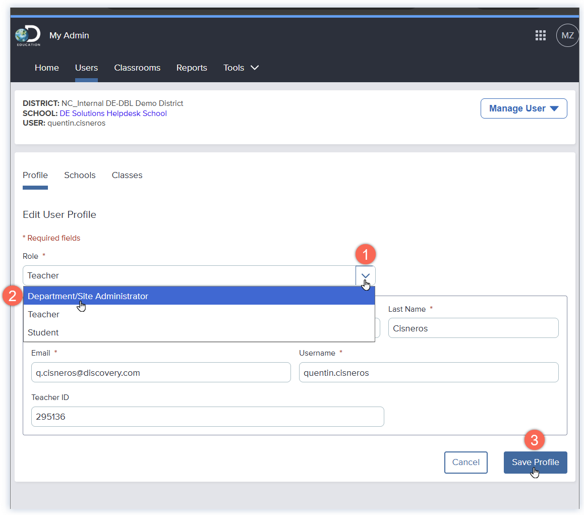 DE_My Admin_Site Admin_Edit and Save Teacher ROLE_Zenker_Cisneros.png
